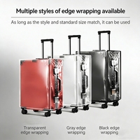 Housse de valise transparente en PVC, imperméable, anti-rayures, anti-poussière, pour chariot à roulettes, vente en gros, OEM/ODM