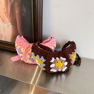 <span class=keywords><strong>Riñonera</strong></span> de ganchillo de punto floral de verano bohemio personalizada, <span class=keywords><strong>riñonera</strong></span> cruzada con flores de margaritas para exteriores - Product Image 6