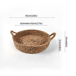 JY acqua giacinto cesto di stoccaggio per il cestino di stoccaggio con acqua intrecciata a mano Ha cibo <span class=keywords><strong>biancheria</strong></span> Saudi nonnina cesto di <span class=keywords><strong>vimini</strong></span> - Product Image 4