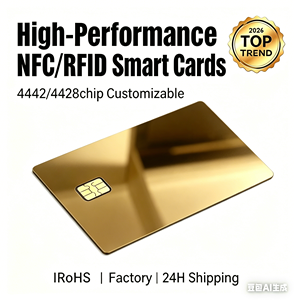 RFID ISO Metal Gold <b>Mirror</b> Dual Interface NFC 13.56MHz Matt Black Carbon Fiber Credit Card Signature <b>Panel</b> Waterproof - Product Image 1