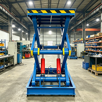 Plateforme élévatrice à ciseaux fixe robuste de 1 à 5 tonnes, élévateur de marchandises électrique hydraulique pour usage en entrepôt