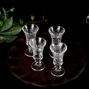 <span class=keywords><strong>Raymond</strong></span> Glass Coupe à vin forte Verre à liqueur sculpté Gobelet en cristal - Product Image 3