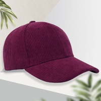 Gorra de Béisbol de Pana y PVC para Mujer, Cálida, Otoño Invierno, Logotipo Personalizado Bordado, Elegante, Protección Solar, Ajustable, Unisex, para Parejas