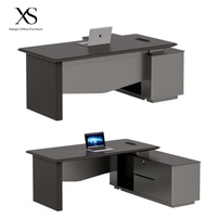 Bureau de direction de luxe, table de patron de luxe, design de bureau de direction, bureau en bois, bureau de gestionnaire