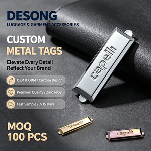 Etiquetas de Ropa Personalizadas de Metal Ecológicas con Logotipo en Relieve, Autoadhesivas, para Prendas, Bolsas, Zapatos y Accesorios de Jeans - Product Image 1