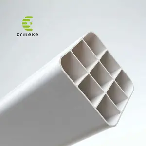 Competitive Price 50x50 9 Hole Electrical Conduit Grid Tube Customized Square Plastic Profile Polyethylene PVC Square Pipes