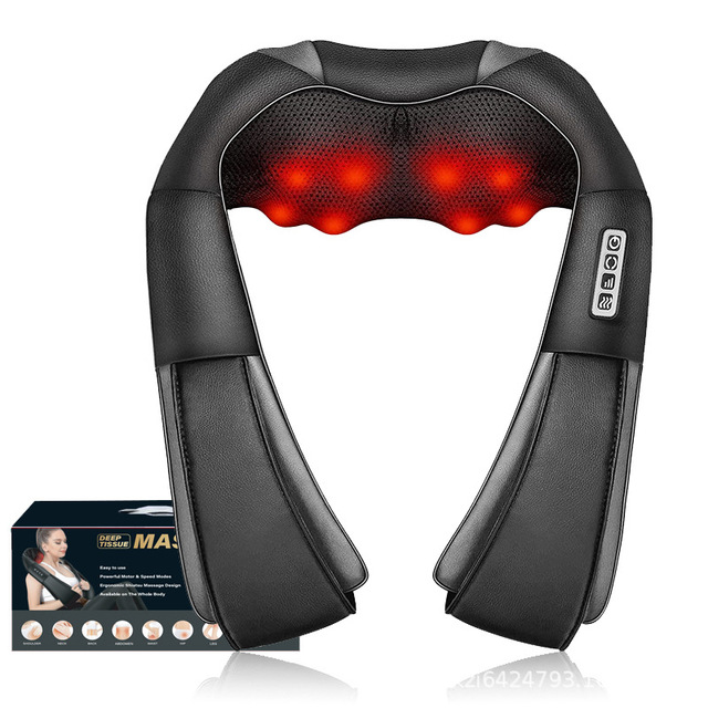 Multifunctional Dual-purpose Electric Massage Shawl Red Light Heat Therapy Kneading Shawl
