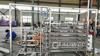 Pasteurisateur de lait 200L 300L 500L 1000L à 5000L tube chauffant à vapeur prix de la machine de pasteurisation du lait
