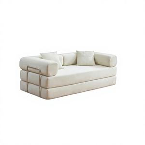 طقم كنبات فاخر من قماش ناعم - أثاث منزلي، أرائك فخمة مصممة لغرفة المعيشة، كنبة عصرية مضغوطة بتفريغ الهواء - Product Image 1