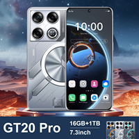 Teléfono Inteligente Android 2026 GT 20 Pro, Pantalla de 7.3 Pulgadas, 16+1TB, 7800mAh, 5G LTE, 10 Núcleos, Teléfono Empresarial, Cámara HD, Desbloqueo Facial