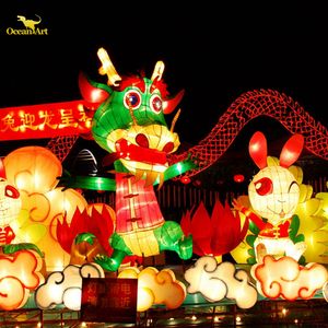 Farol Gigante de Zigong en Oferta para Diwali y Acción de Gracias, Farol de Seda Impermeable para Exteriores con Luces LED para Parques - Product Image 6