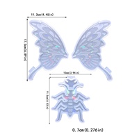 Nouveau grand moule holographique en résine de Silicone pour décoration de Table