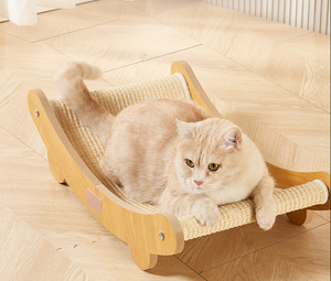 Large Wood Sisal Cat Scratching Board with Nest Four Seasons Pet Grinding Paws <strong>Scratcher</strong> Toys 2 in 1 Cat Bed <strong>Scratcher</strong> - Product Image 6