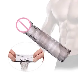 Fabbricare il miglior preservativo di ritardo classico giocattolo d'amore lavabile preservativi riutilizzabili granulosi per gli uomini