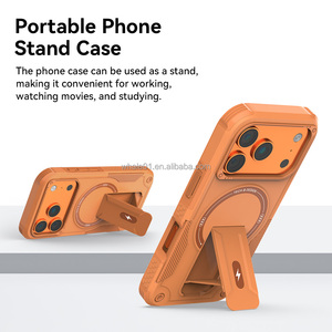 Thiết kế từ tính bọc thép TPU PC trường hợp điện thoại di động cho Iphone 17 14 Pro Max chống sốc coque hiển thị đứng Shell bao gồm túi OPP - Product Image 4