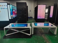 Table interactive tactile intelligente HUSHIDA 43 pouces avec écran LCD HD capacitif multi-touch pour jeux et café