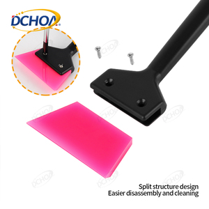Dụng cụ gạt nước PPF cán dài DCHOA, dụng cụ dán phim cách nhiệt ô tô, lưỡi cao su mềm, dụng cụ cạo kính - Product Image 4