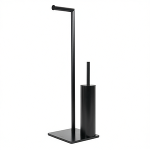 Porte-brosse WC autoportant Zero Metform Noir 20 x 65 x 18 cm Accessoire de salle de bain - Product Image 3