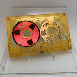 Hi Res Audio Open <b>Frame</b> Cassette Hollow Housing Gold Metal Flange Retro Collectible <b>Recording</b> Tape open <b>frame</b> tape - Product Image 5