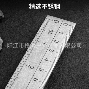 Regla de acero multifuncional para defensa personal montada en vehículos, regla recta de acero inoxidable, regla templada y forjada, de alta resistencia - Product Image 2