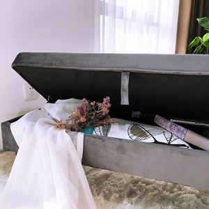 <span class=keywords><strong>Tabouret</strong></span> de <span class=keywords><strong>piano</strong></span> avec repose-pieds en velours, chaise de rangement, bout de lit, meuble pour <span class=keywords><strong>piano</strong></span>, personnalisé, vente en gros - Product Image 4