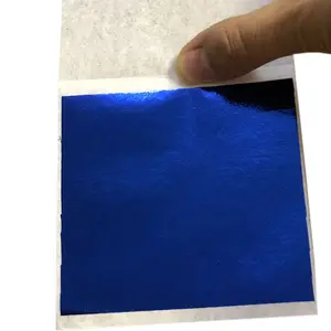 फैक्टरी मूल्य सोने चांदी चमकी कागज DIY कील Foils हस्तांतरण स्टिकर सोने चांदी लाल हरा काला केक खाने के बाद मिठाई सजावट