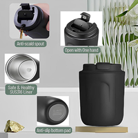 Termo Elegante de Acero Inoxidable de 220ML/380ML, Mini Taza de Café Aislada al Vacío con Tapa Reutilizable, Regalo Perfecto