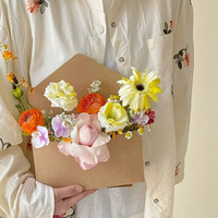 Caja de Regalo Plegable para Flores, Cajas para Ramos de Flores, Caja de Embalaje para Floristería