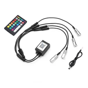 Mini Fiber Optic Light und RGB Multi color Lighting APP Control Auto Umgebungs licht