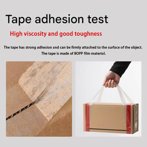 Proveedor de fábrica, <span class=keywords><strong>precio</strong></span> al por mayor, cintas adhesivas BOPP fuertes personalizadas 40mic/42mic/45mic, embalaje de envío, Rollo Jumbo, cintas OPP - Product Image 3