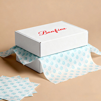 Papier d'emballage ciré imprimé 17 g/m² avec logo personnalisé pour une expérience de déballage de marque haut de gamme Cadeau d'emballage de fleurs pour le commerce électronique