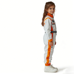 Kostum Film TV Astronot Anak-anak Setelan Jumpsuit Spaceman Pakaian Bermain Peran Pesta Halloween Pakaian Anak-anak Uniseks - Product Image 2