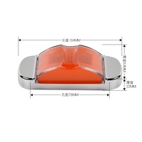 Feu de position latéral LED pour camion, remorque, camping-car, avec cadre papillon, blanc, vert, bleu, rouge, ambre, 12V 24V, étanche