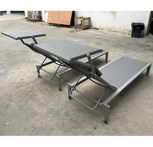 <span class=keywords><strong>Tumbona</strong></span> de Jardín de Alta Calidad <span class=keywords><strong>con</strong></span> Estructura de Aluminio, Malla de Tela Ajustable y <span class=keywords><strong>Toldo</strong></span> para Resort - Product Image 5