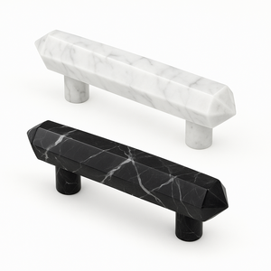 Nanwei pietra di marmo bianco manico lungo geometrico tirare moderna ferramenta <span class=keywords><strong>per</strong></span> mobili <span class=keywords><strong>per</strong></span> cassetti e guardaroba da cucina - Product Image 2