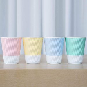 Tapa Desechable de Doble Pared para Vasos de Papel, a Prueba de Fugas, para Café, Leche, Té, Bebidas Calientes, Impresión de Logotipo OEM, Múltiples Tamaños, VANTUR - Product Image 4