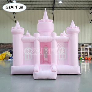 <span class=keywords><strong>Castillo</strong></span> Inflable Rosa Pastel para Niñas, de Grado Comercial, para Fiestas Infantiles, Bodas y Alquiler - Product Image 2