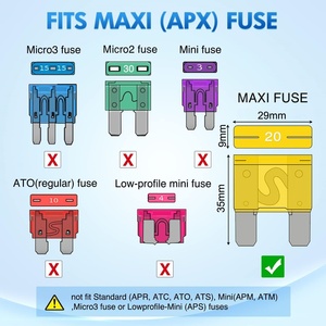 ATM Maxi Auto Blade <strong>DC</strong> Fuse CE RoHS Certified Multi Voltage 32V Low Breaking Vehicle Replacement Safety Fuse Marine Motorcycle - Product Image 3