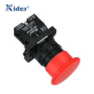 DB2/XB2 Serie de plástico Cabeza de hongo Resorte Retorno Marcado Interruptor de botón pulsador - Product Image 4