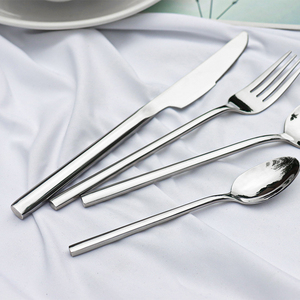 18/10 chất lượng cao talheres dày vòng xử lý thép không gỉ Flatware dao kéo đám cưới sang trọng dao muỗng ngã ba - Product Image 5