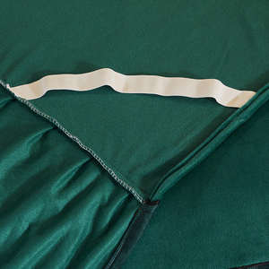 Ensemble de literie de mariage avec étiquette brodée de luxe couette confortable avec rembourrage en coton housse de couette jupes de lit draps couette matelassée - Product Image 4