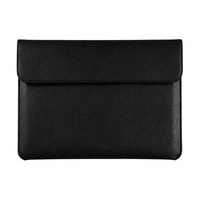 Pochette de rangement pour documents imperméable et ignifuge noire avec poche ouverte pour le bureau et l'école