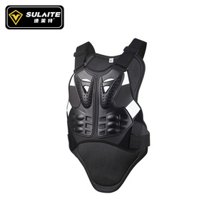 SULAITE <b>Back</b> <b>Protector</b> Spine Support Armor Vest Adult Unisex Nylon Black Motorcycle Roller Skating Protection Gear - Product Image 4