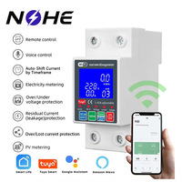 Mini disjoncteur automatique 63A bipolaire 6 kA avec protection contre les surtensions et les fuites de courant, contrôle à distance Wi-Fi, compatible Smart Life 220V Tuya PV