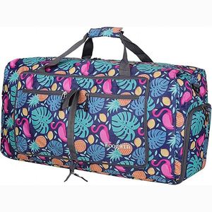 BSCI Custom RPET Folding Gym Sports Bag Luggage Duffel Bag <b>Foldable</b> Travel Bags From Recycled PET Plastic <b>Bottles</b> - Product Image 2