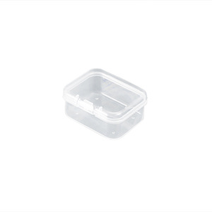 Transparent Plastic Storage Box 4.5x3.5x2cm With Lid For Desk Organizers Jewelry Stickers Cards - Product Image 5