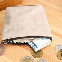 Kanvas Klasik Retro Wanita Dompet Koin Kecil Dompet Kartu Kunci Tas Uang Gadis Dompet Pemegang Koin Mini