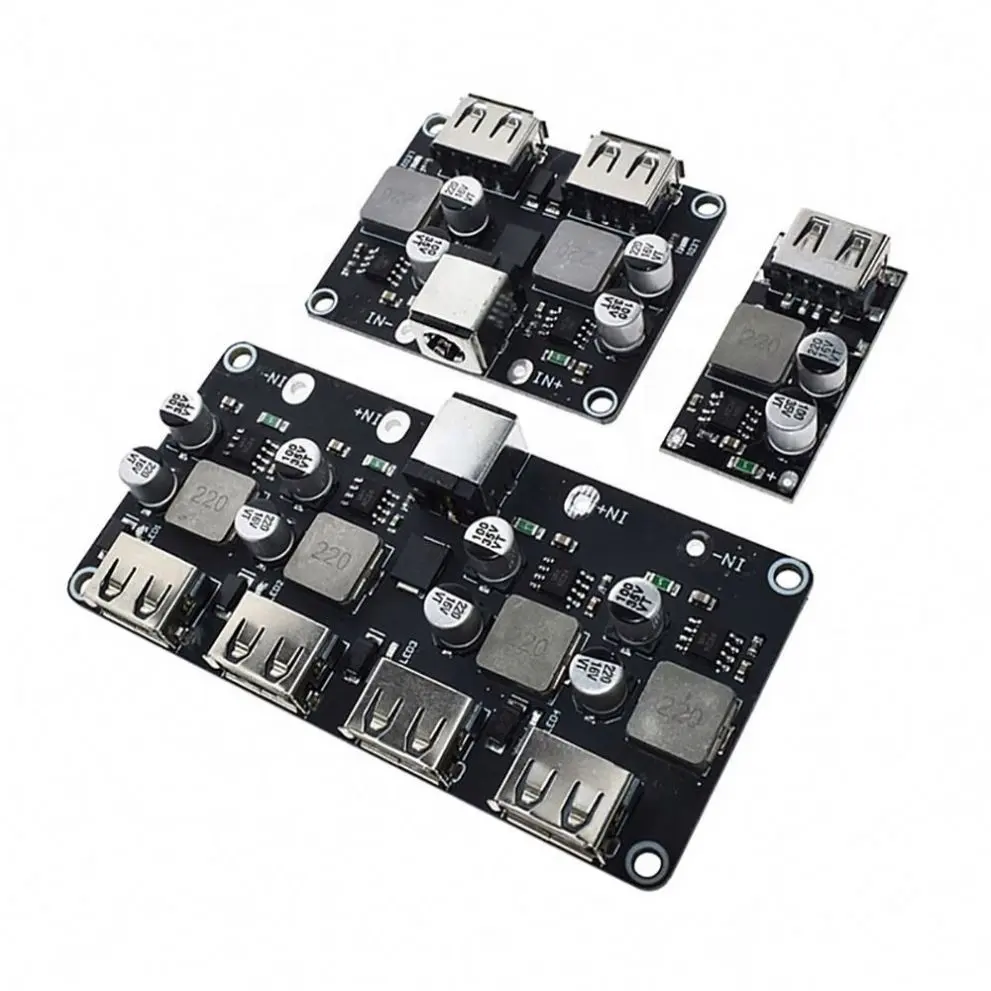 USB QC3.0 QC2.0 -Buck Converter Charging Step Down Module 6-32V 9V 12V 24V to Fast Quick Charger Circuit Board 3V 5V 12V