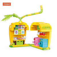 COGO Lot de 257 blocs de construction créatifs en plastique pour maison fruitière, jeu éducatif pour enfants