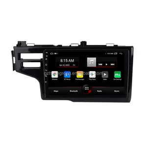 Carro android carplay auto sistema construído em BT para honda jazz fit 2014-2019 10 polegadas android áudio wifi vídeo